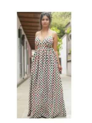 Polkadot Maxi Gown